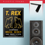 T Rex with Jackie Lomax - Gold (1972) - Concert Poster - 13 x 19 inches