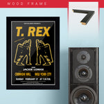 T Rex with Jackie Lomax - Gold (1972) - Concert Poster - 13 x 19 inches