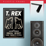 T Rex with Jackie Lomax - White (1972) - Concert Poster - 13 x 19 inches