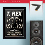 T Rex with Jackie Lomax - White (1972) - Concert Poster - 13 x 19 inches