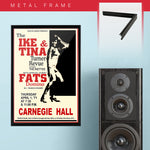 Ike & Tina Turner with Fats Domino (1971) - Concert Poster - 13 x 19 inches