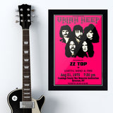 Uriah Heep with Zz Top (1973) - Concert Poster - 13 x 19 inches