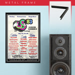 Us Festival with Inxs & Van Halen & David Bowie & Us (1983) - Concert Poster - 13 x 19 inches