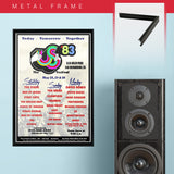 Us Festival with Inxs & Van Halen & David Bowie & Us (1983) - Concert Poster - 13 x 19 inches