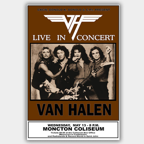 Van Halen (1981) - Concert Poster - 13 x 19 inches