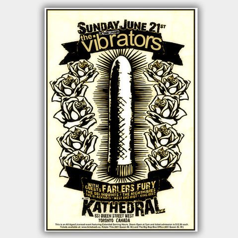 Vibrators (2009) - Concert Poster - 13 x 19 inches