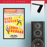 Gene + Eddie Cochran Vincent (1960) - Concert Poster - 13 x 19 inches