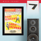 Gene + Eddie Cochran Vincent (1960) - Concert Poster - 13 x 19 inches