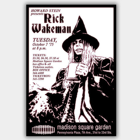 Rick Wakeman (1975) - Concert Poster - 13 x 19 inches