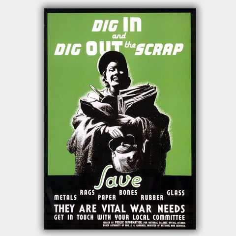 War Poster - Scraps - 13 x 19 inches