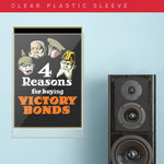 War Poster - Victory Bonds - "Four Reasons" - 13 x 19 inches