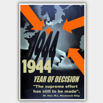 War Poster - Year Of Decision (1942) - 13 x 19 inches