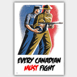 War Poster - Every Canadian - 13 x 19 inches