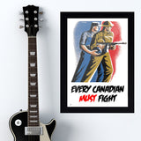 War Poster - Every Canadian - 13 x 19 inches