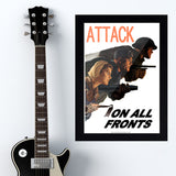 War Poster - Attack - 13 x 19 inches