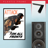 War Poster - Attack - 13 x 19 inches