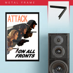 War Poster - Attack - 13 x 19 inches