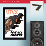 War Poster - Attack - 13 x 19 inches