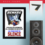 War Poster - Silence - 13 x 19 inches
