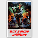 War Poster - Victory Bonds - "To Victory" - 13 x 19 inches