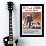 War Poster - Men Of Valor - 13 x 19 inches