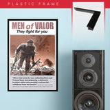 War Poster - Men Of Valor - 13 x 19 inches