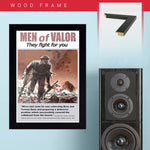 War Poster - Men Of Valor - 13 x 19 inches