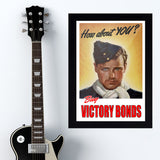 War Poster - Victory Bonds - "Man" - 13 x 19 inches