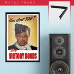 War Poster - Victory Bonds - "Man" - 13 x 19 inches