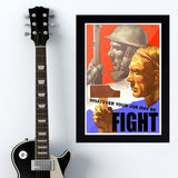 War Poster - Fight - 13 x 19 inches