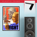 War Poster - Fight - 13 x 19 inches