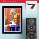 War Poster - Fight - 13 x 19 inches