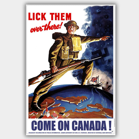 War Poster - Lick Them - 13 x 19 inches