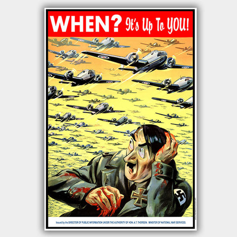 War Poster - Hitler - 13 x 19 inches