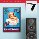 War Poster - Victory Bonds - "Hands Off" - 13 x 19 inches