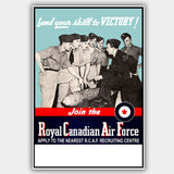 War Poster - RCAF - "Victory" - 13 x 19 inches