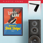 War Poster - Loose Lips - 13 x 19 inches