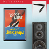 War Poster - Loose Lips - 13 x 19 inches