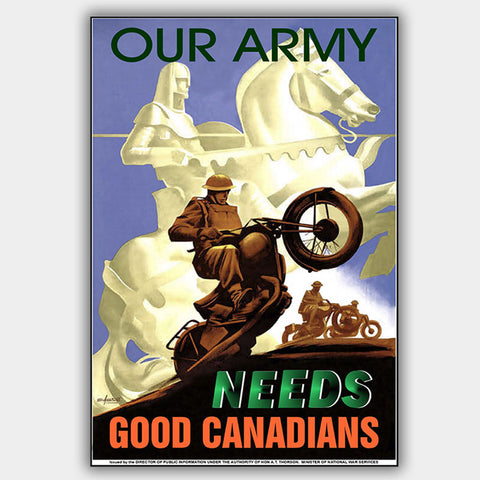 War Poster - Our Army - 13 x 19 inches