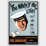 War Poster - Navy Life - 13 x 19 inches