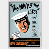 War Poster - Navy Life - 13 x 19 inches