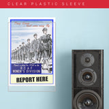 War Poster - RCAF - "Report Here" - 13 x 19 inches