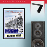 War Poster - RCAF - "Report Here" - 13 x 19 inches