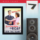 War Poster -  RCAF - "Well Done" - 13 x 19 inches