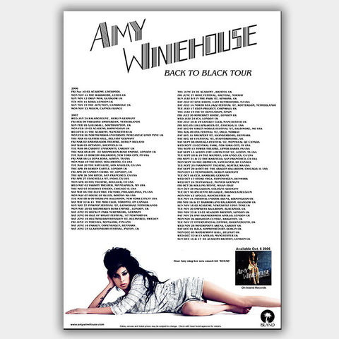 Amy Winehouse (2007) - Concert Poster - 13 x 19 inches