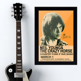 Neil    Signature Young (1970) - Concert Poster - 13 x 19 inches