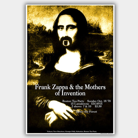 Frank Zappa (1970) - Concert Poster - 13 x 19 inches